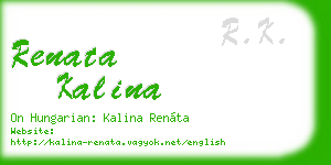 renata kalina business card